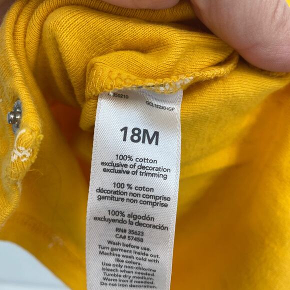 Just one You Yellow Bodysuit Fuzzy Llama Polka Dot size 18 Months - Picture 4 of 5